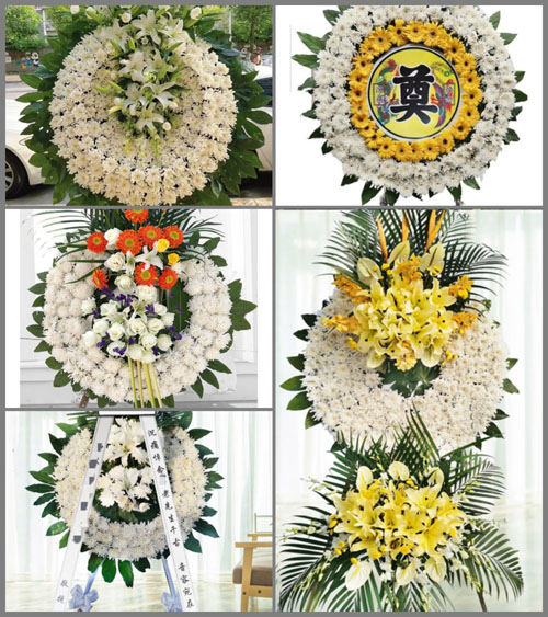 安徽阜阳市阜南县朱寨镇大刘村花圈速递